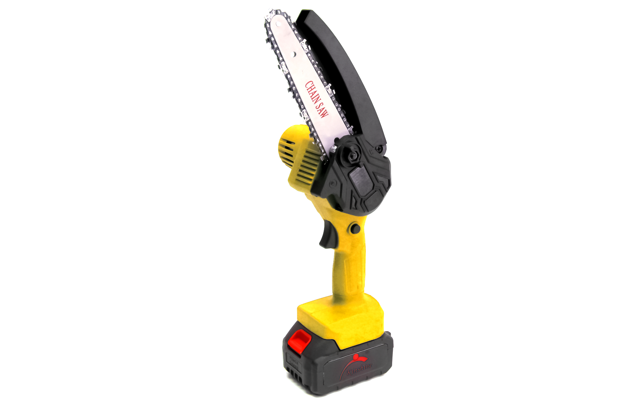 21V Chainsaw Cordless, 6 Inch Portable Electric Chain Saw Automatic Oiler, Battery Powered Small Handheld Saw，Security Lock Trees Branches Trimming, Wood Cutting