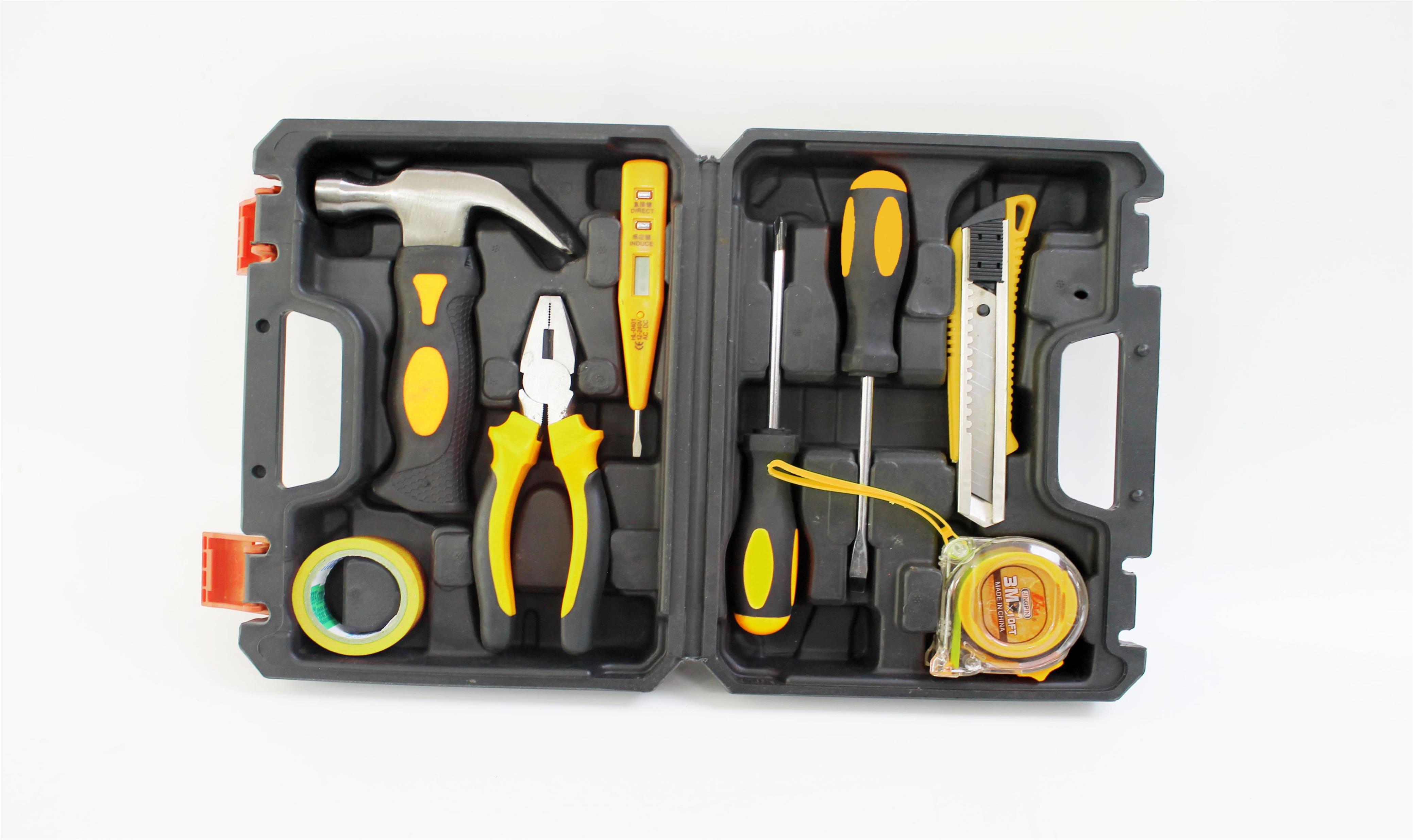 Electrician & Home Repair Tool Kit with 3M Tape Rule, Test Pencil & 5M Insulating Tape
