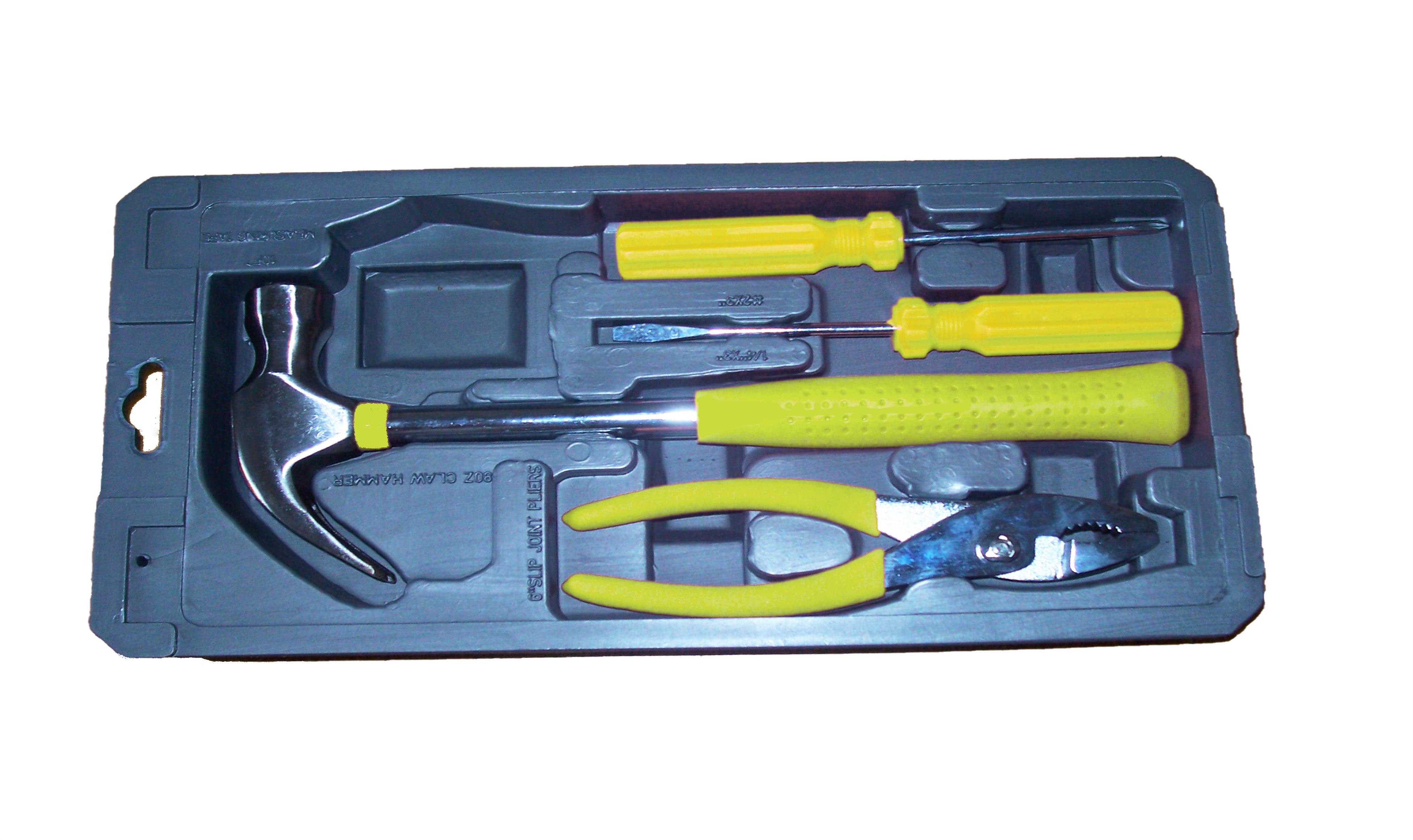 Tool Home Essentials: 8OZ Hammer, 3M Tape, Slip-Joint Pliers & Screwdrivers – Durable, Compact & Multi-Functional for Repairs & DIY