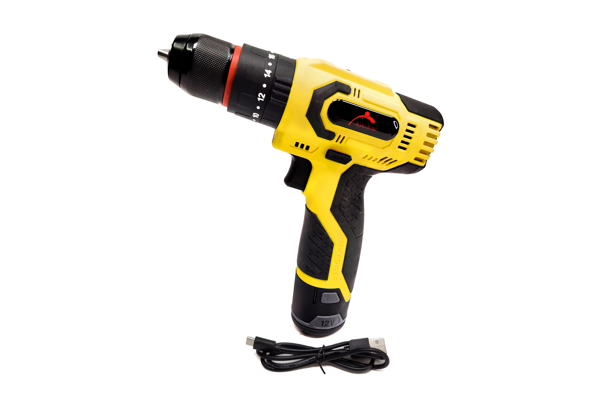12V Cordless Drill, Brushless Motor Design, Power Drill Set for Drilling Concrete, Metal, Wood
